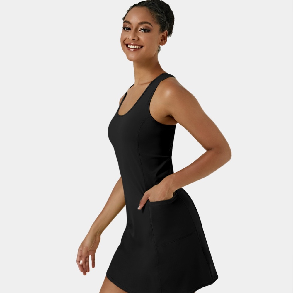 Halara black dress